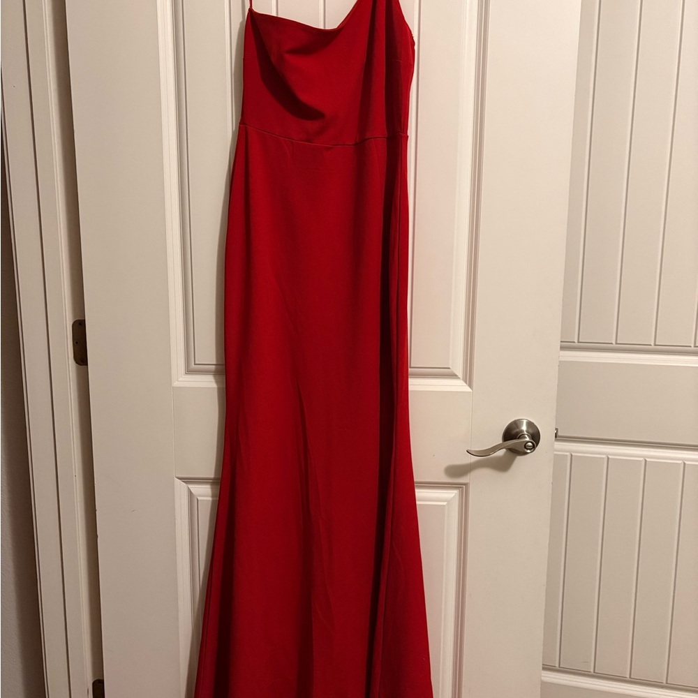 Elegant Red Evening Gown